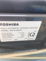 Máy Giặt Toshiba 9 Kg Aw-K1005Fv, 80% Bảo Hành 3 Tháng.