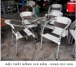 Bàn Ghế Mây Nhựa Thanh Lý Tp.hcm Hồng Gia Hân B306