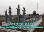 Cột Tứ Trụ Đá Xanh Đen Đẹp Lắp Ráp Tại Ninh Bình 2023