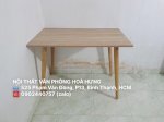 Bộ Bàn Ghế Làm Việc Chân Gỗ Màu Sồi Mdf - Free Ship Hcm