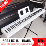 Đàn Piano Bora Bx 16 Tích Hợp 128 Nhịp Điệu + Chân Đàn (Trắng, Đen)
