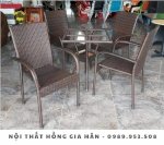 Bàn Ghế Mây Nhựa Giá Tại Xưởng Tp.hcm Hồng Gia Hân M405