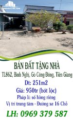 Chính Chủ Bán Đất Tặng Nhà Đường Xe 16 Chỗ, Sổ Hồng Riêng Giá Rẻ Ngay Tl862