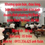 Nhượng Quán Bún, Cháo Lòng, Bún Đậu Mắm Tôm Vị Trí Kinh Doanh Đỉnh Phường Mỹ Đình 2 ,Quận Nam Từ Liêm ,Hà Nội