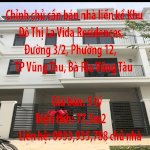 Chỉnh Chủ Cần Bán Nhà Liền Kề Khu Đô Thị La Vida Residences, Đường 3/2, Phường 12, Thành Phố Vũng Tàu, Bà Rịa Vũng Tàu