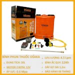 Bình Xịt Thuốc 20L Chạy Điện 12V Osaka , Phun Thuốc Trừ Sâu Lúa, Phun Thuốc Hoa Màu, Phun Khử Trùng