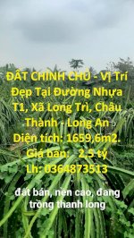 Đất Chính Chủ - Vị Trí Đẹp Tại Đường Nhựa T1, Xã Long Trì, Châu Thành - Long An