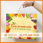 Túi Giấy Đựng Hoa Quả, Thiết Kế Và In Ấn