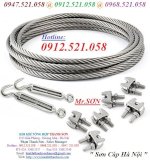 (Tăng Đơ Inox 304, Khóa Cáp Inox 304, Cáp Inox 304) Tổng Kho Cáp Inox 304, Cáp Thép Thanh Sơn - Hà Nội Cung Ứng Lót Cáp 304, Mã Ní 304, Dòng Dọc 304, Puly Inox 304 Các Cỡ,