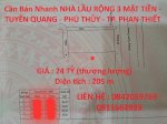 Cần Bán Nhanh Nhà Lầu Rộng 3 Mặt Tiền - Tuyên Quang - Phú Thủy - Tp. Phan Thiết