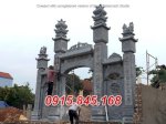 233 Cổng Đá Nhà Thờ Chùa Bán Bình Định, Trụ Cột Cổng Lăng Mộ Nghĩa Trang