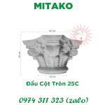 Đầu Cột Tròn Vuông Bê Tông Mitako