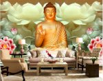 Gạch Tranh Phật Giáo 3D-Tranh Ốp Tường Đẹp