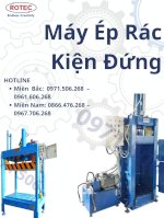 Máy Ép Rác Kiện Đứng