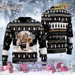 Bulldog Drink Modelo Negra Beer Ugly Christmas Sweater 2023