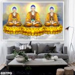 Tranh Phật Giáo Chất Liệu Gạch Men 3D- Tranh Ốp Tường