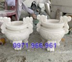 Mẫu Bộ Bát Hương Bằng Đá Đẹp Bán Tại Thái Bình + Nhà Thờ Lăng Mộ 99