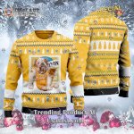 Mango Wheat Beer And Bulldog Ugly Christmas Sweater