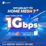 Gói Wifi Home Net 7 Vnpt Tốc Độ Internet 1Gbps