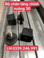 Điều Chỉnh Tăng Giảm Sắt Hộp, Bọc Chân Bàn Ghế Vuông 50Mm