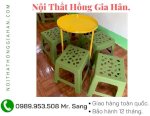 Bàn Ghế Quán Cóc Xếp Gọn Giá Rẻ Hồng Gia Hân H98