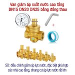 Van Giảm Áp Suất Nước Cao Tầng Dn15 Bằng Đồng Thau Tiện Dụng