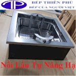 Bếp Lẩu Tự Nâng Trung Hoa Âm Bàn Cho Nhà Hàng Tại Nam Định