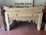 Hương Án Thờ Chạm Sen - Nét Đẹp Thanh Cao Trong Không Gian Thờ Cúng