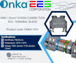 Mrk 1.5Mm² Screw Connection Rail Terminal Block - Mã Sản Phẩm: Onka-1002