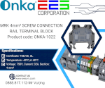 Mrk 4Mm² Screw Connection Rail Terminal Block - Sản Phẩm Mã Onka-1022