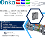 Mrk 120Mm² Screw Connection Rail Terminal Block - Mã Sản Phẩm: Onka-1102