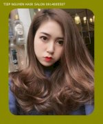 Màu Nâu Tây Không Tẩy Cực Kỳ Sáng Da Cho Mọi Cô Gái - Tiệp Nguyễn Hair Salon 13