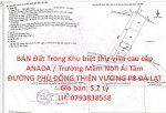 Bán Đất Trong Khu Biệt Thự Villa Cao Cấp Anada / Trường Mầm Non Ái Tâm