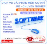 Chuyên Cung Cấp Và Hỗ Trợ Phần Mềm Vẽ 3D Cơ Khí_ Liên Hệ: