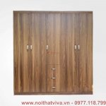 Tủ Quần Áo 5 Cánh Gỗ Mdf Melamine Ngọc Lan