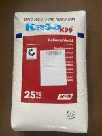 Kasa K99 Kali Đức Posstacium Chloride (Kcl): 99.1%