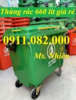 Thùng Rác Phân Loại Giá Rẻ- Thùng Rác Nhựa 120L 240L 660L Giá Sỉ- Lh