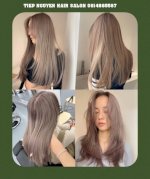 Nâu Caramel, Nâu Kiwi, Nâu Mocha Không Tẩy - Tiệp Nguyễn Hair Salon 575