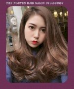 Màu Nâu Sữa, Màu Nâu Kiwi, Màu Nâu Tây - Tiệp Nguyễn Hair Salon 438