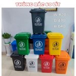 Thùng Rác 60 Lít Nắp Kín