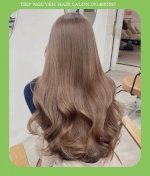 Tóc Nâu Kiwi, Nâu Caramel - Tiệp Nguyễn Hair Salon 116