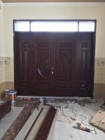 Cửa Thép Vân Gỗ Tại Quận 3 | Hòa Bình Door