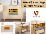 Mẫu Kệ Rượu Đẹp Gỗ Công Nghiệp Mdf Thiết Kế Nhỏ Gọn Giá Tốt