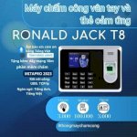 T8 Máy Chấm Công Vân Tay Ronald Jack T8 ( Giá Sỉ Tại Kho ) -Bảo Hành 12 Tháng Có Tặng Kèm Phần Mềm Chấm Công