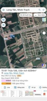 Hàng Ngộp - Sập Giá - Chốt Nhanh Lô Đất Mặt Tiền Đường 25C, Long Tân - Nhơn Trạch, Đồng Nai