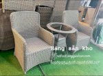 Sale Bàn Ghế Mây Nhựa Cafe Hồng Gia Hân H325