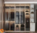 Tủ Áo Cánh Kính Gỗ Công Nghiệp Mdf Có Góc Trang Trí