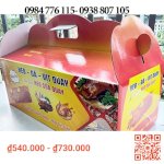 Thùng Carton Đựng Heo Quay Size Trung 6.5 Tấc