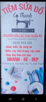 Tiệm Sửa Đồ Cô Thanh Chuyên Sửa Các Loại Quần Áo Nhanh - Rẻ - Đẹp