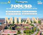 Eva Air Ưu Đãi Vé Máy Bay Đi Milan Nước Ý